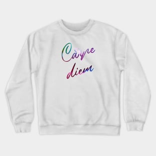 Carpe Diem Abstract Crewneck Sweatshirt